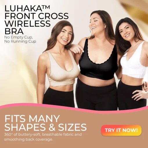 Luhaka™ Front Cross Wireless Bra