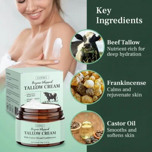 Luhaka™ Organic Whipped Tallow Cream