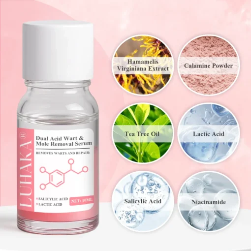 LUHAKA® Dual Acid Wart & Mole Removal Serum