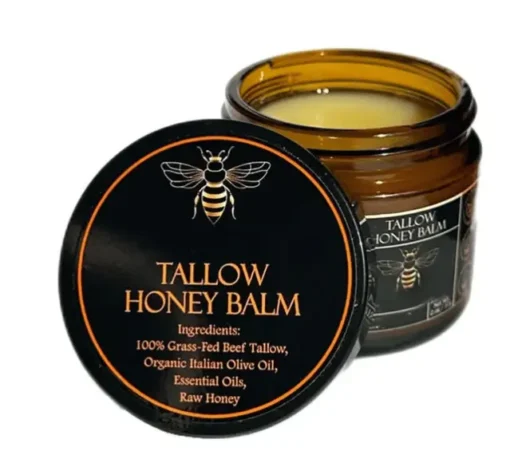Luhaka® Handmade Organic Grass-Fed Beef Tallow Balm with Raw Honey