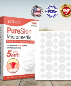 Luhaka® PureSkin Microneedle Botanic Skin Tag Removal Patch