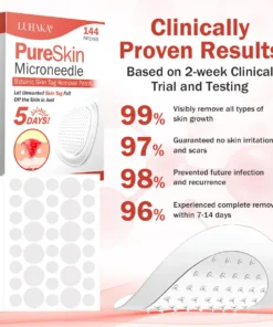 Luhaka® PureSkin Microneedle Botanic Skin Tag Removal Patch