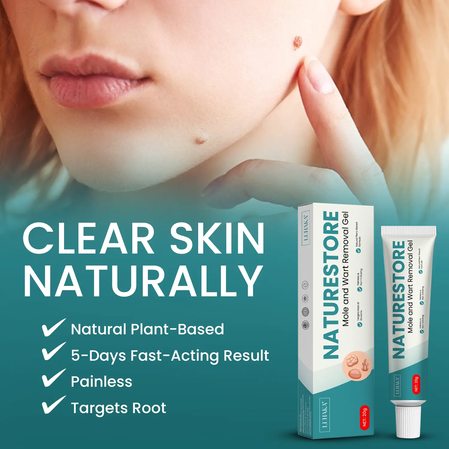 Luhaka® Naturestore Mole and Wart Removal GelUltra01