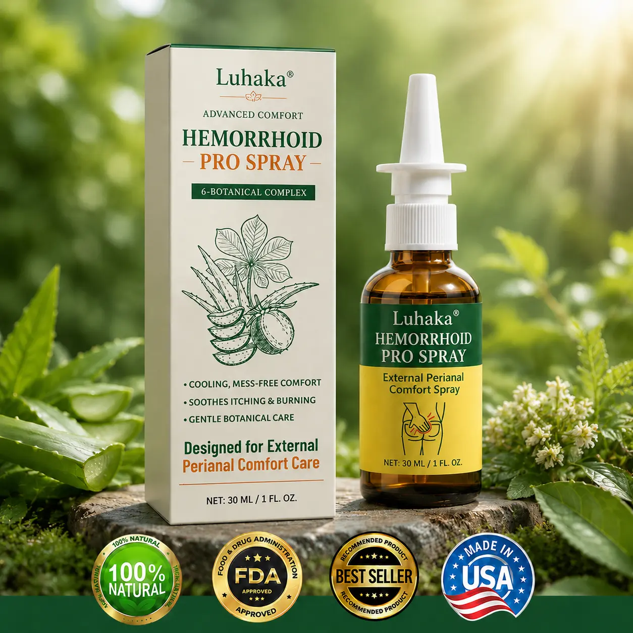Luhaka® 4X Advanced Deep Absorption Comfort Hemorrhoid PRO Spray
