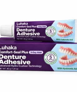 Luhaka Comfort-Seal Plus 5-Day Denture Adhesive with Hyaluronic Acid