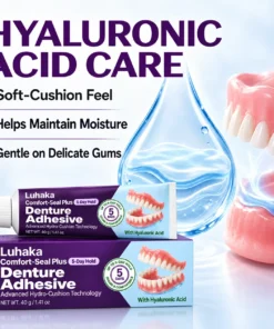 Luhaka Comfort-Seal Plus 5-Day Denture Adhesive with Hyaluronic Acid